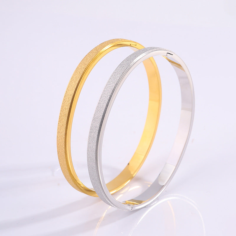 Titanium Steel Bracelet Starry Alluvial Gold Fading