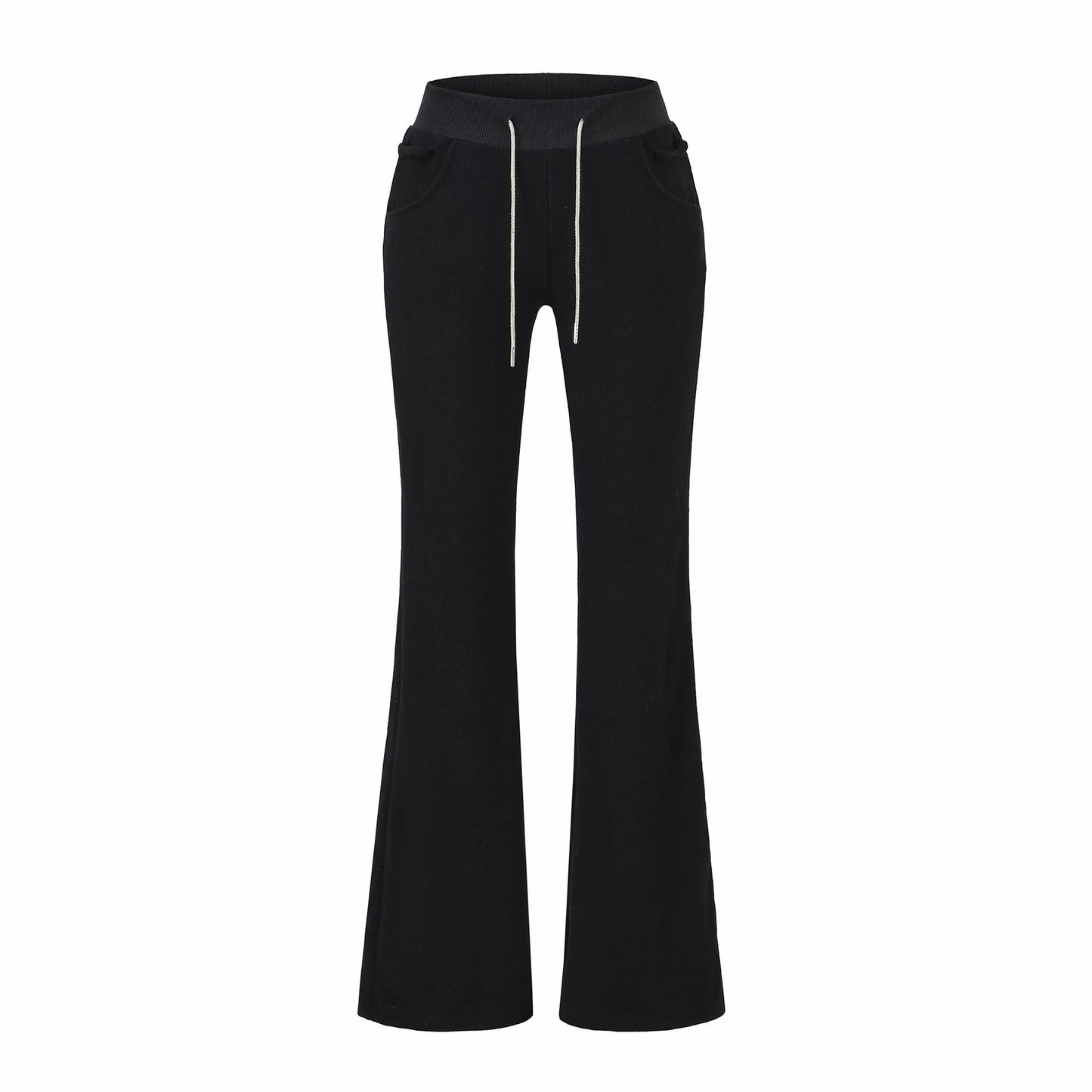 With Beaded Chains Flared Casual Trousers