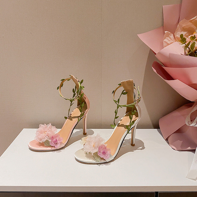 Women's Dream High-heeled Shoes With Vine Strap Sandals