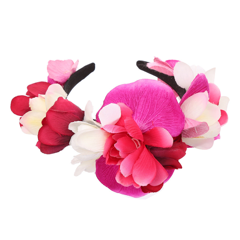 Simulation Phalaenopsis Ultra-Wide Waistband Headband Decorative Belt