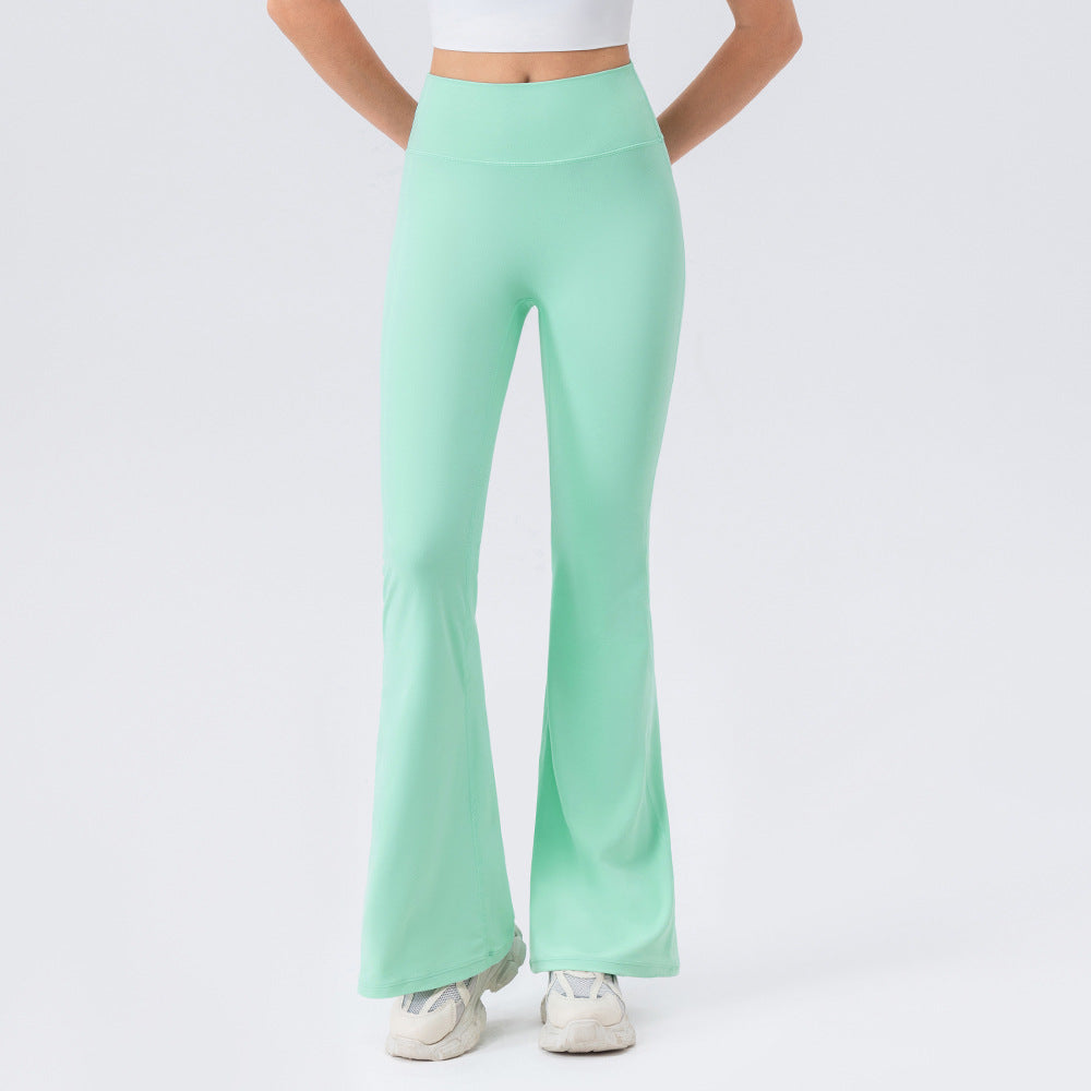 Female High Waisted Hip Lifting Micro Trumpet Yoga Pants