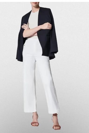 Bootleg Pants Slim Fit Slimming Draping Effect Casual Suit Pants