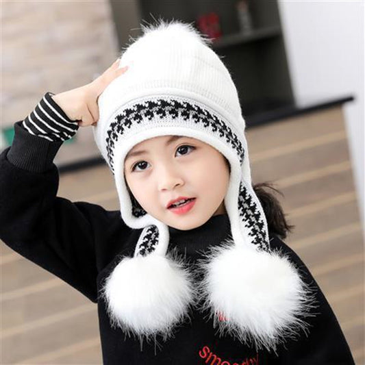 Parent-child Children's Cute Fleece Hat