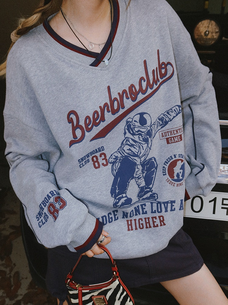 American Vintage Ski Printed SweaterSpring