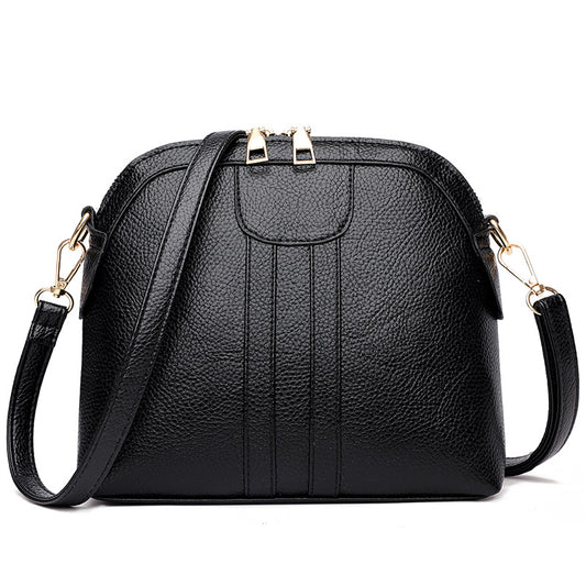 Fashion Shell Blød Læder Crossbody Lille Taske