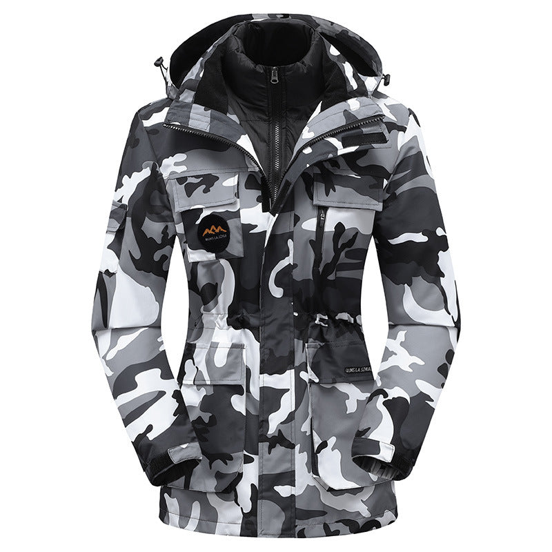 Down Cotton Liner Detachable Three-in-one Shell Jacket Winter Coat