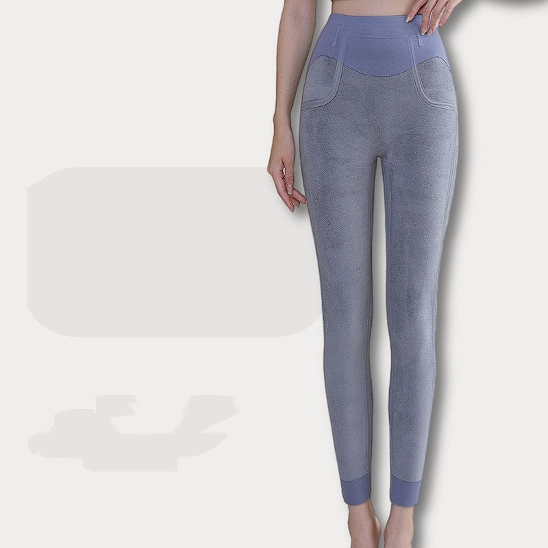 Warm Waffle Rabbit Plush Weight Loss Pants