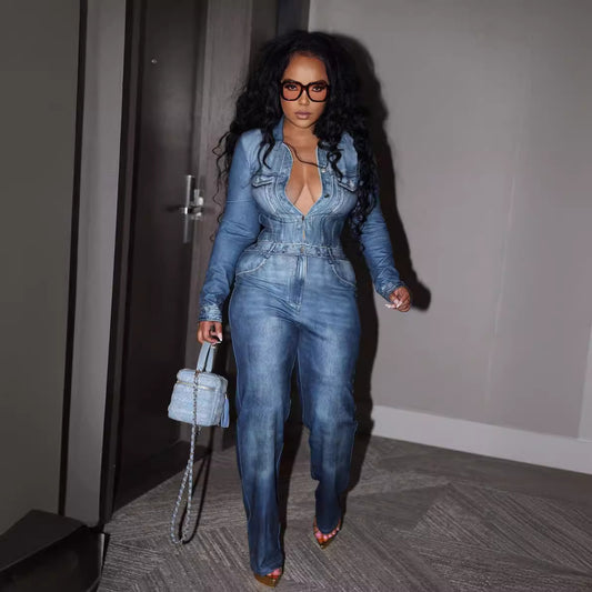 Denimprint Jumpsuit