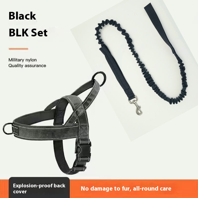 Dog Breast Strap Vest Jacket Medium Large Dog Pet Hand Holding Rope