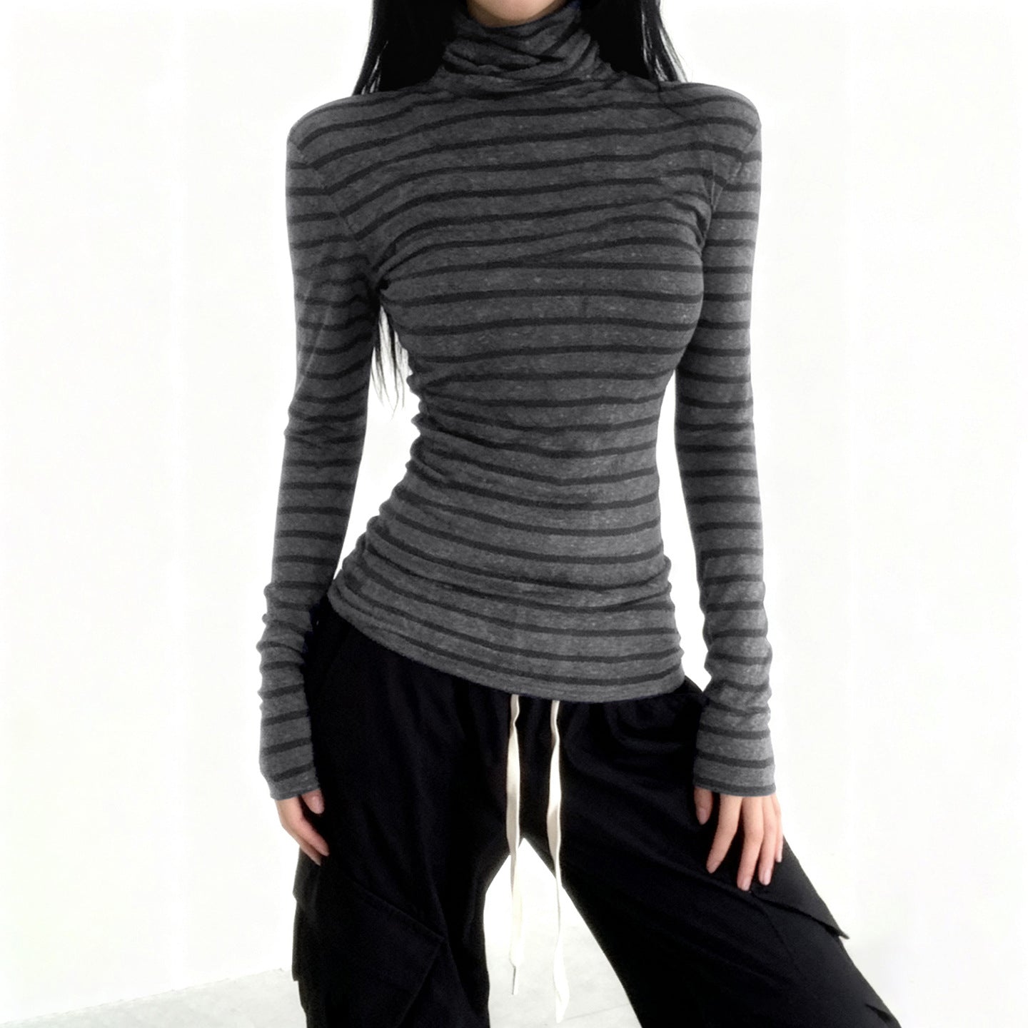 Stylish Minimalist Slim Fit Womens Long Sleeve Top