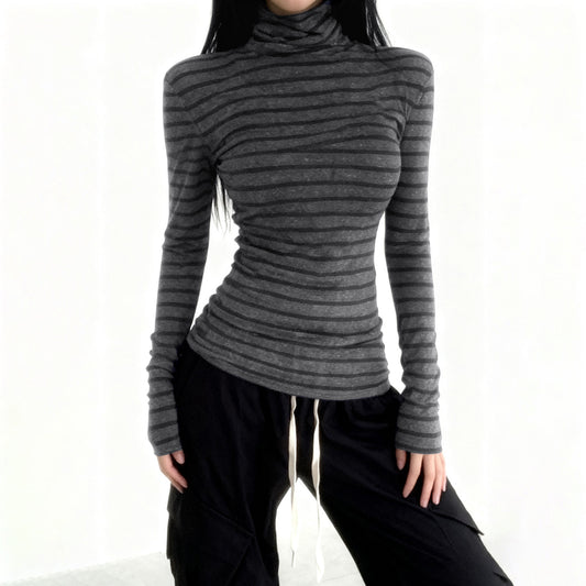 Stylish Minimalist Slim Fit Womens Long Sleeve Top