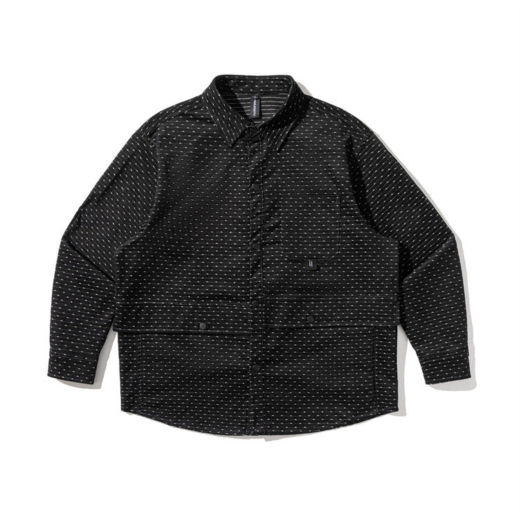 Vintage Shirt Men's Long-sleeved Shirt Casual Loose Coat