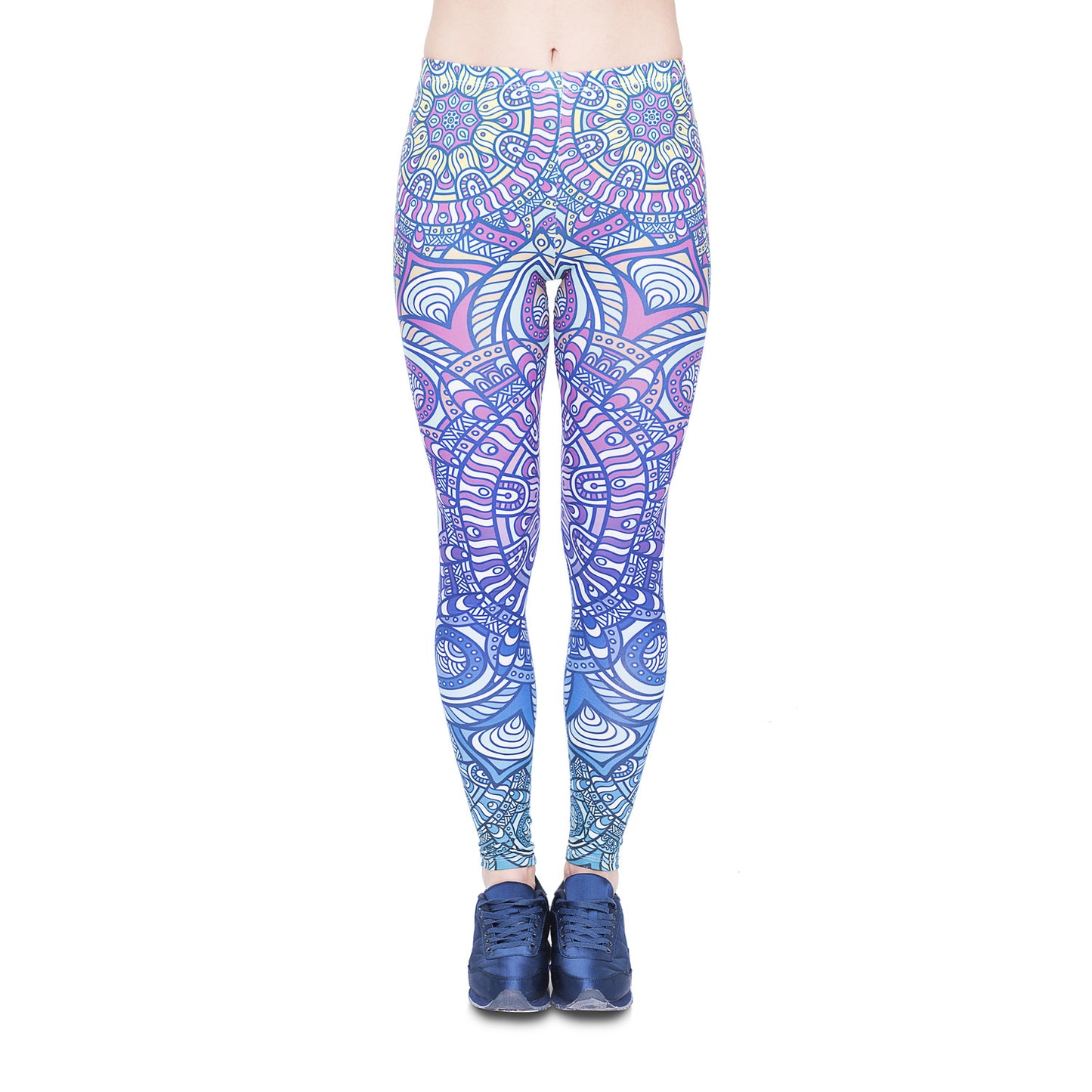 Digital printed cropped trousers