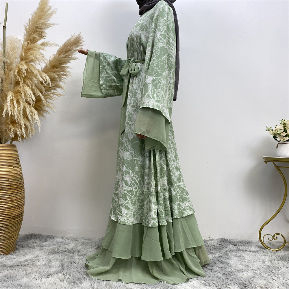 Middle East Printed Panel Top Women