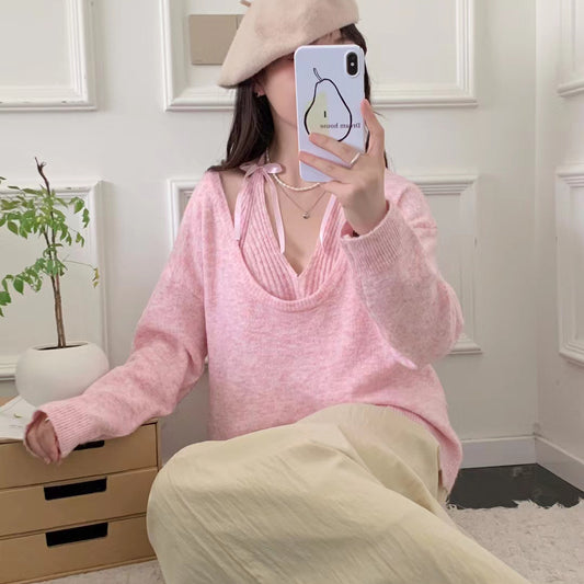 Ny Fashion Kort Pullover Langærmet Dame