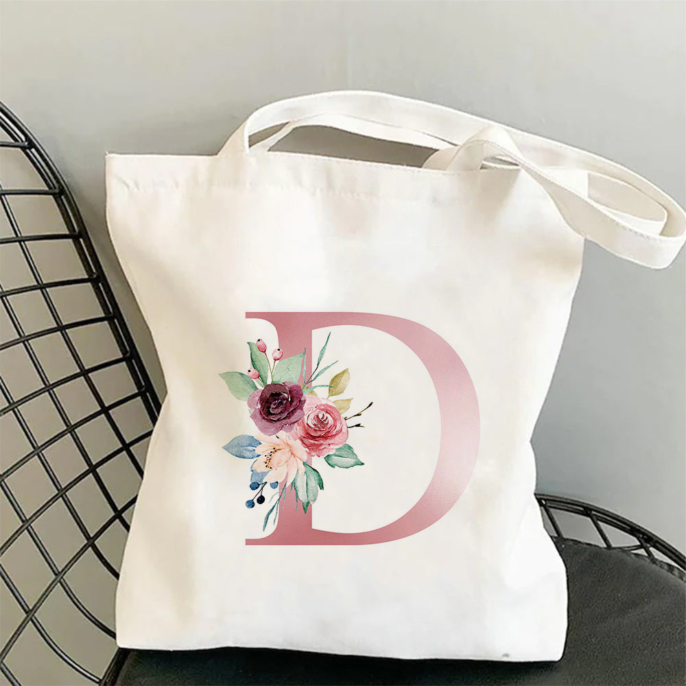 Printed Single Shoulder Folding Shopping Bag
