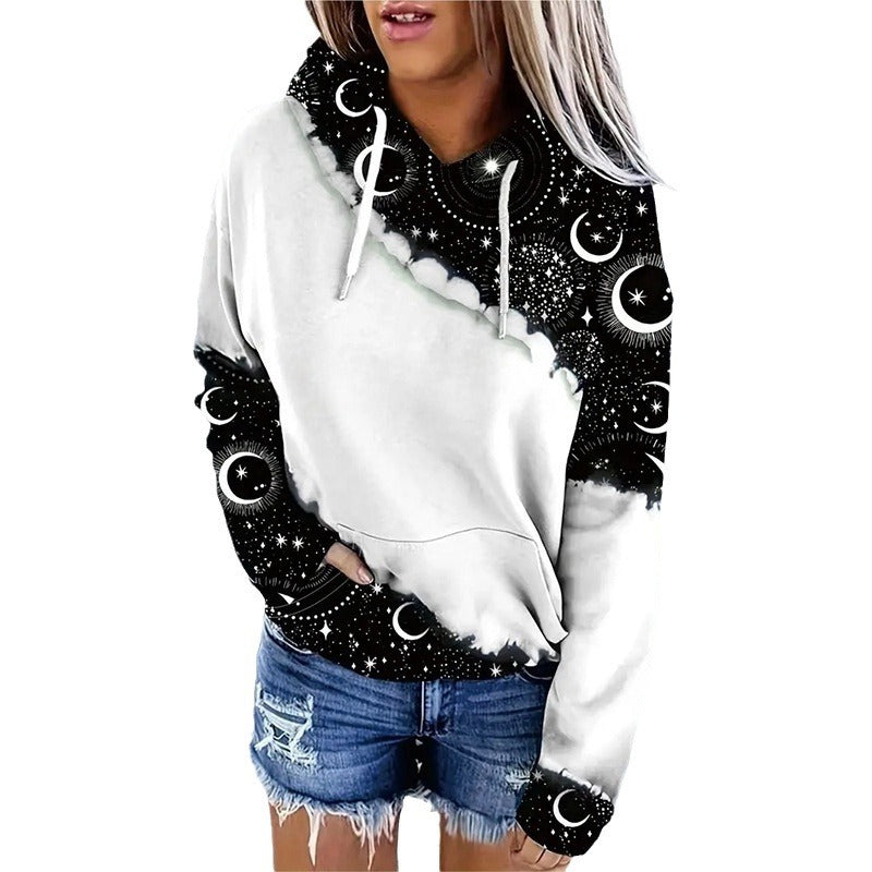 Digital Printing Stylish Fashion Ladies Hoodie Sweater