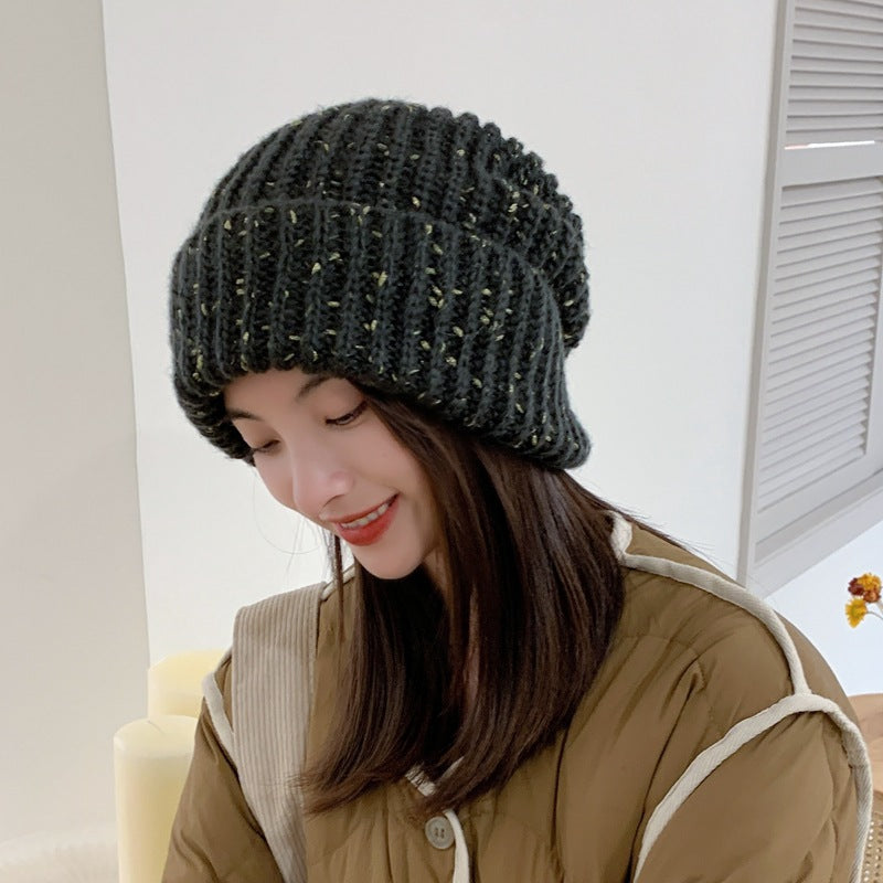 Women's Autumn And Winter Warm Thick Knitted Hat