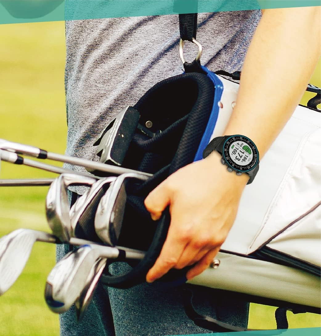 TW411 Golf GPS Watch with Fitness Tracker, 41,000+ Free Preloaded Worldwide Course, Upgraded IC Chip, Extended Battery Life, Smart Widgets, Golfers Accessories, Gift Ready, Wide LCD, Orange