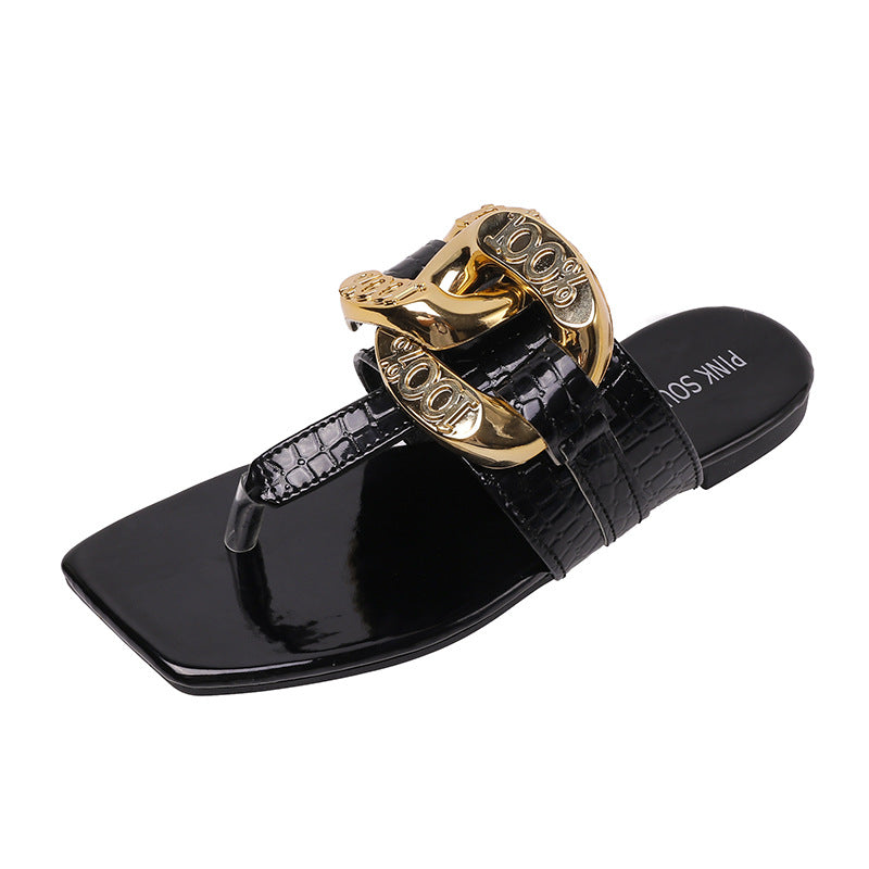 New Large Size Flip-flops Simple Toe