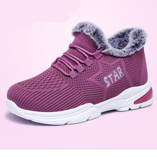 Mode Casual Plus Fløjls Tykke Bomuldssko