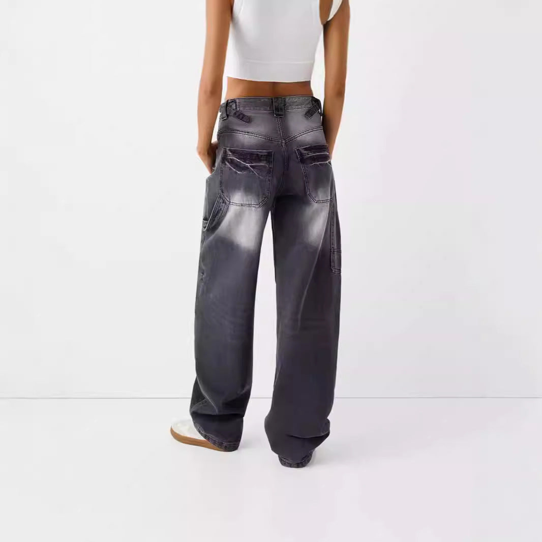 Løse og Personlige Wide-leg Jeans til Kvinder