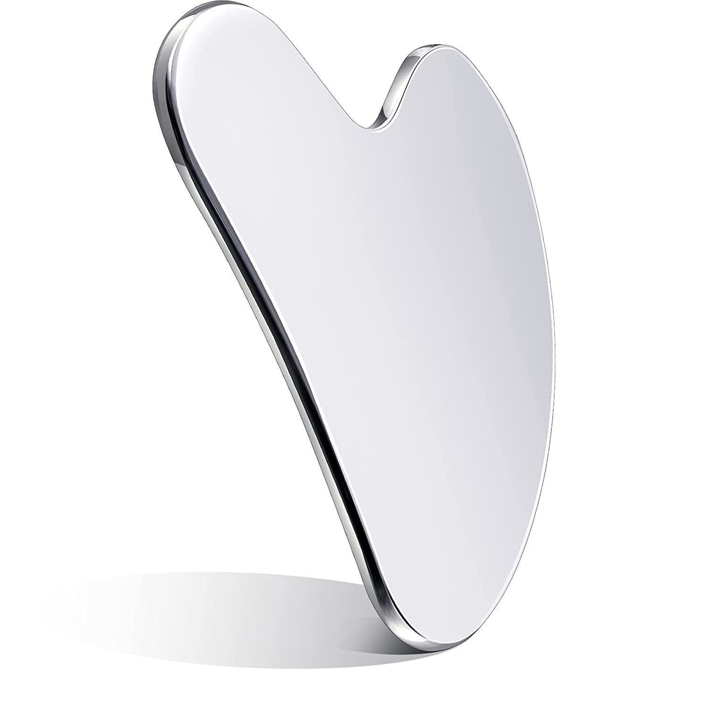 Stainless Steel Heart-shaped Hand Face Metal Massage Scrapping Plate