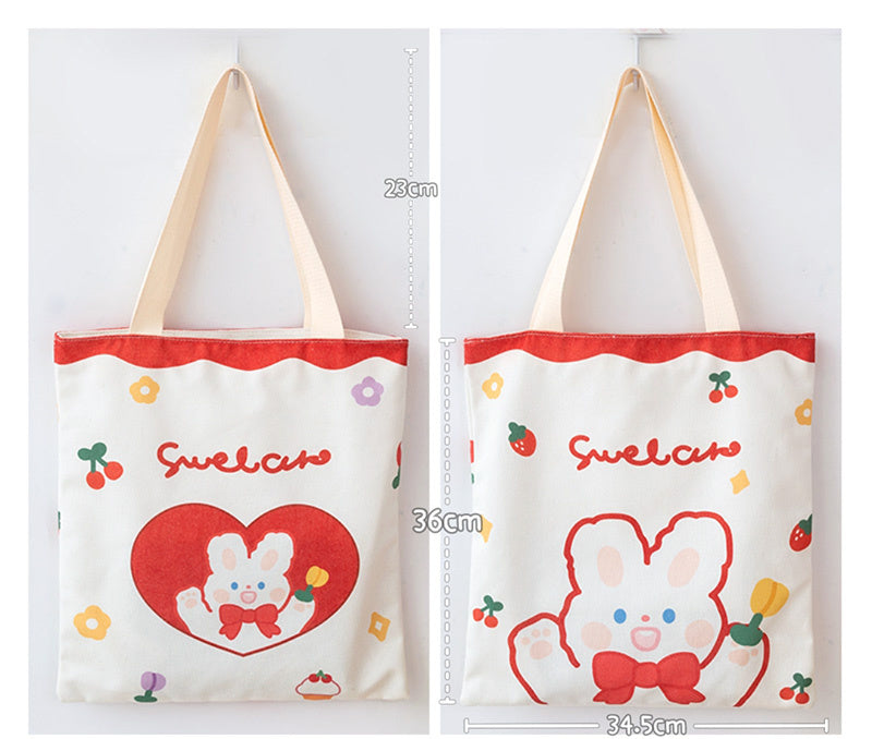 Girl Student's Cute Small Canvas Bag Shoulder