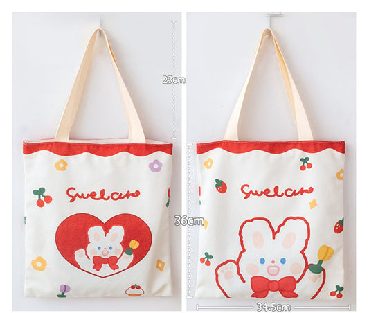 Girl Student's Cute Small Canvas Bag Shoulder