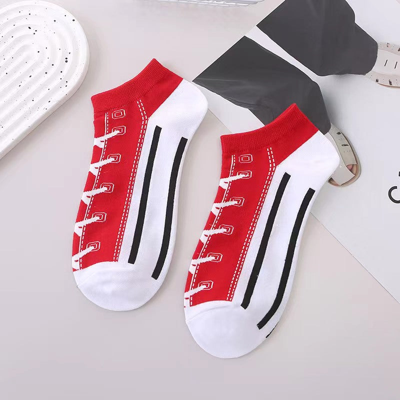 Women's Fashionable All-match Canvas Shoes Socks
