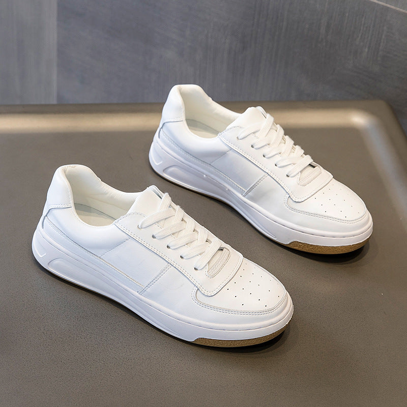 Women's Leather Casual New Thick Sole Shoes