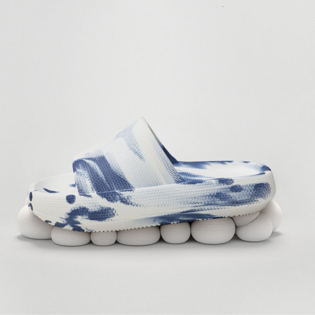Thick Soles And Slippers For Women's Splashed Ink To Enhance Fashion