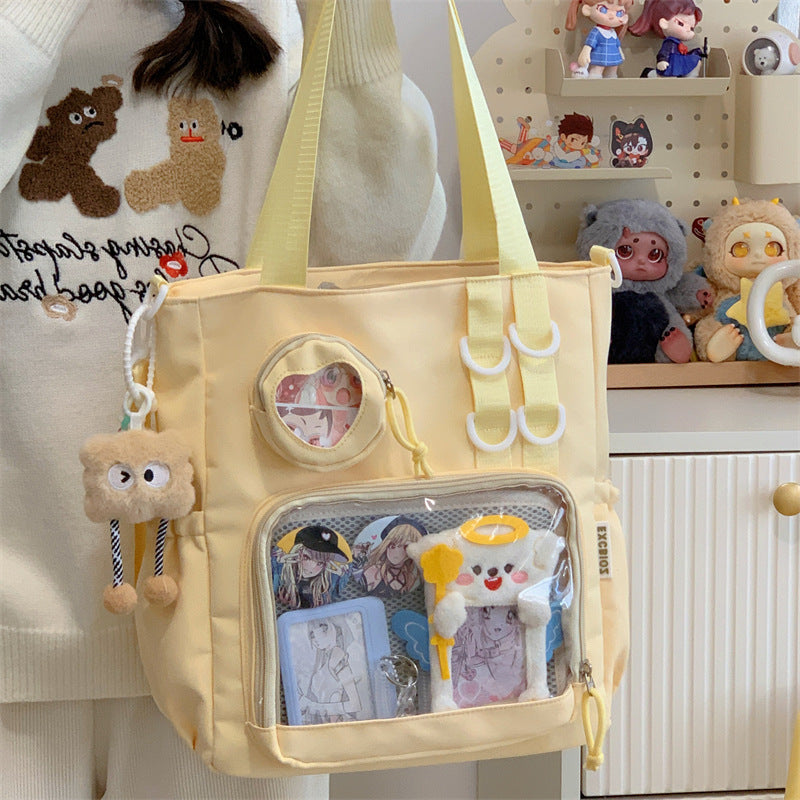 Women's Transparent Solid Color Single-shoulder Bag