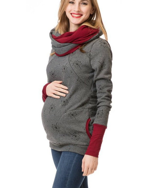 Long-sleeve Printed Maternity And Womens Clothing