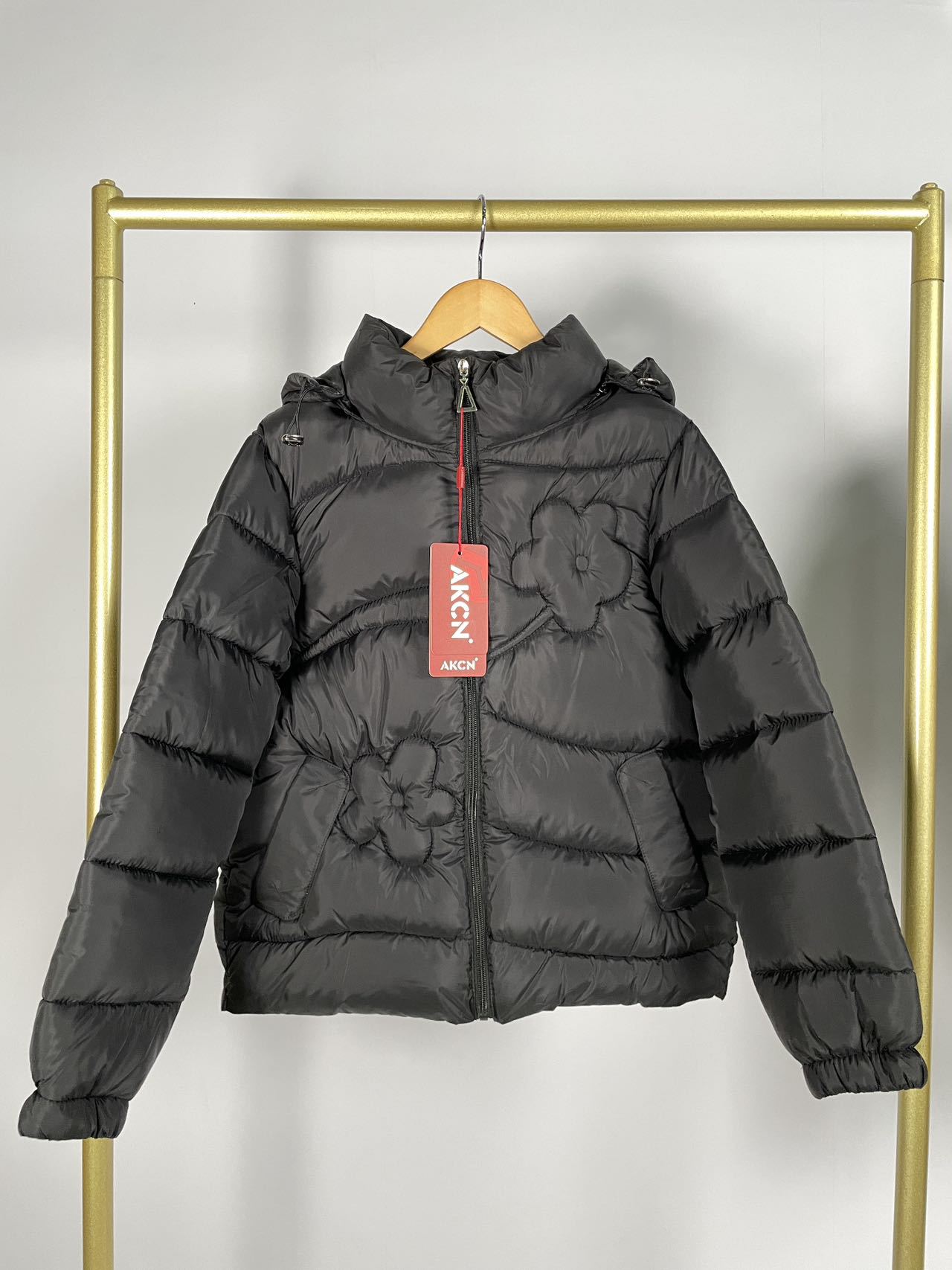 Fleece-lined Thick Mid-length Down Cotton-padded Jacket