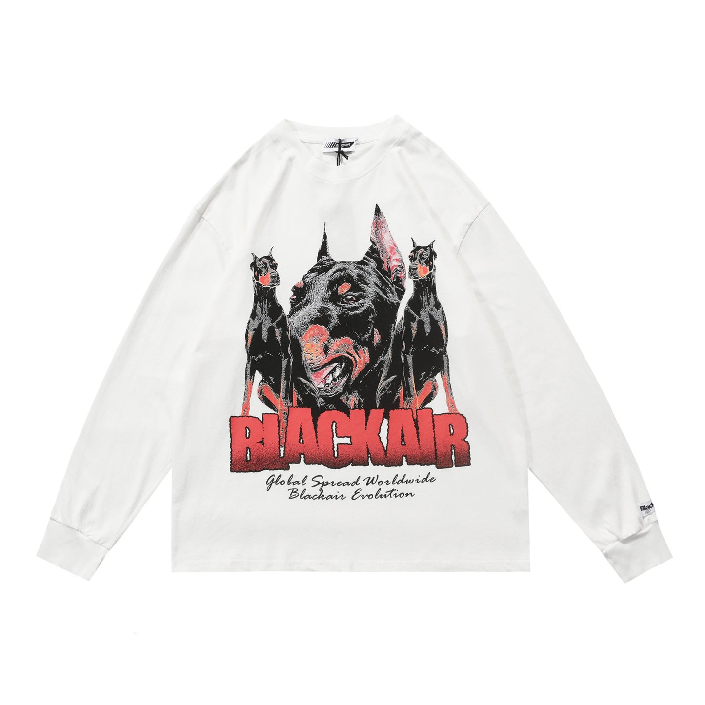 Washed And Distressed Couples Long-sleeved T-shirt