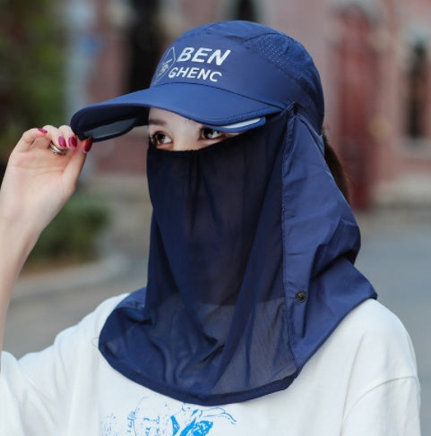 Outer Gauze Cover Face Cycling Hat Korean Version Tide All Match