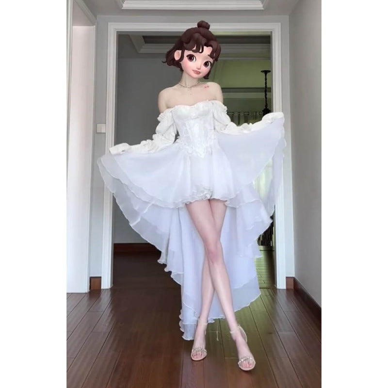 Little Fairy White Bra Dress