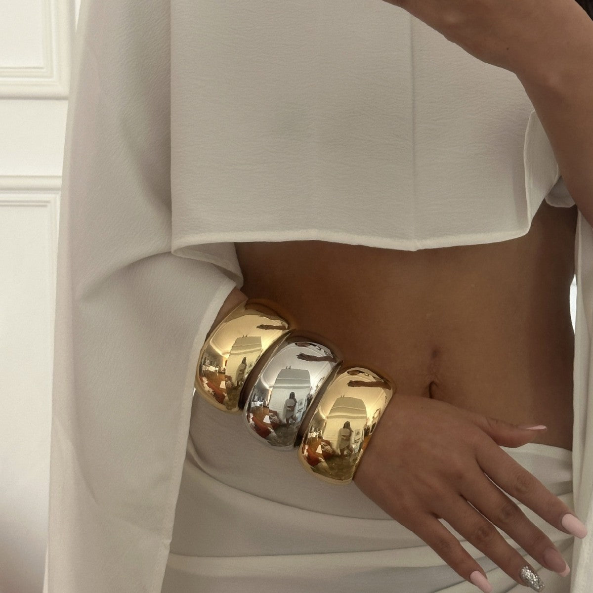 High-end armbåndsbelægning Niche Glat overflade Åben Geometrisk Overdrevet