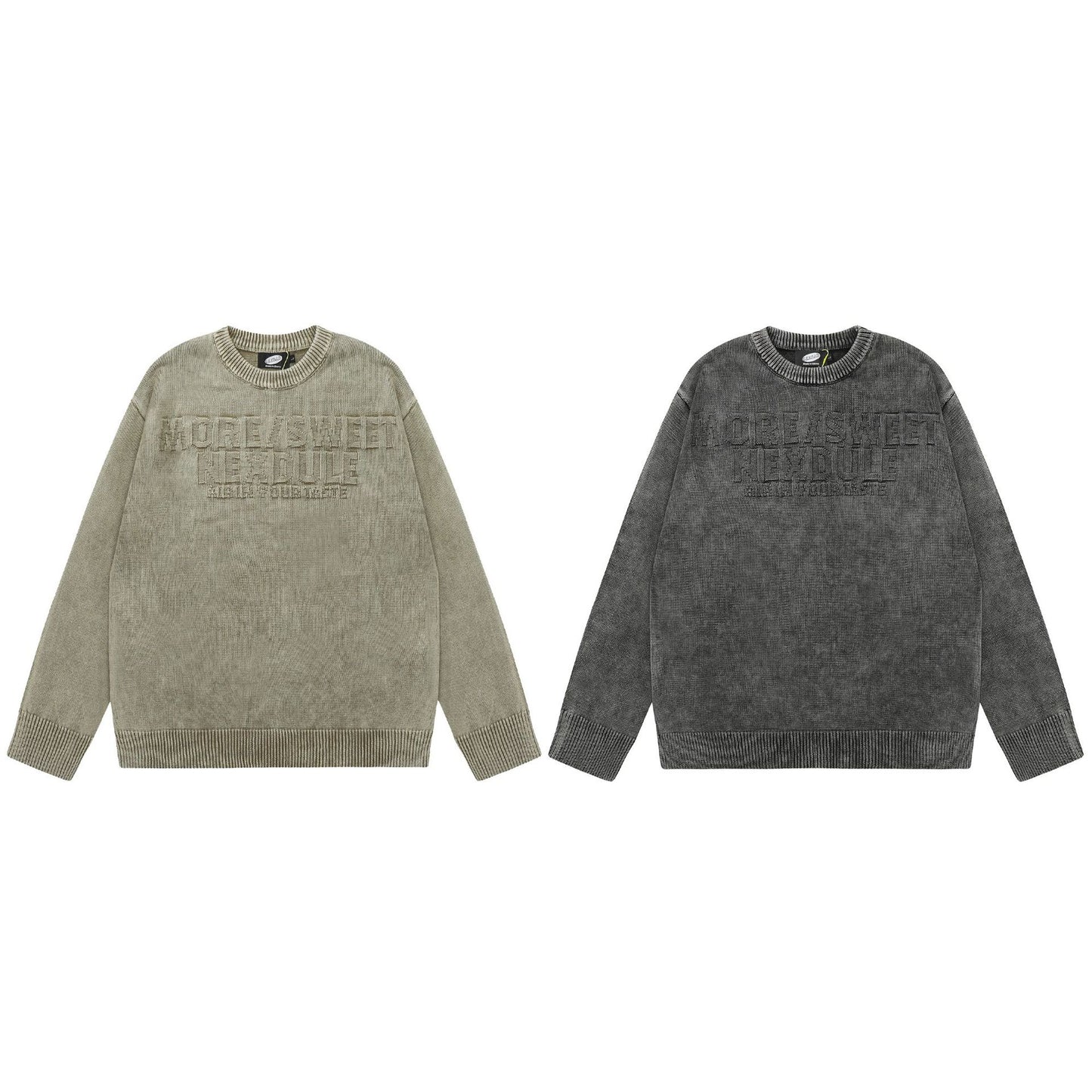 New Retro Brocade Sweater Thickened Knitting Sweater