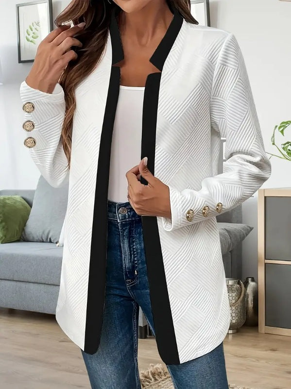 Fashion Colorblock Gold Cufflinks Coat Top Suit