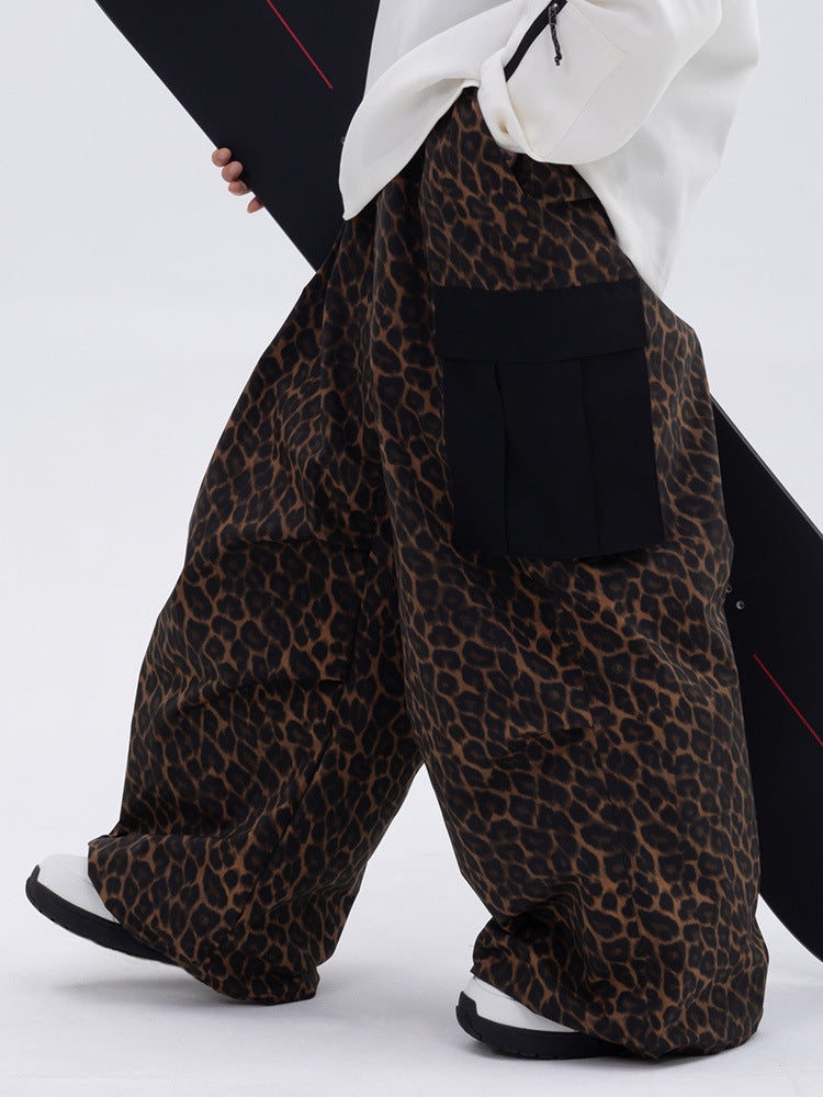 Womens Waterproof Loose-fitting Outdoor Ski Pants