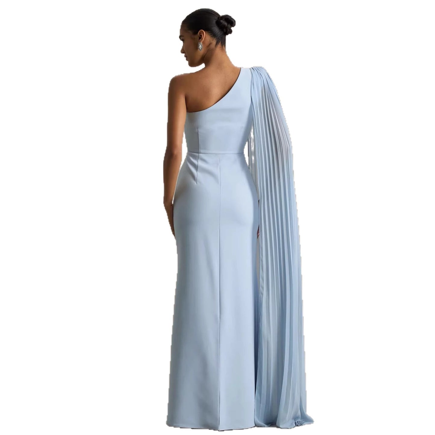 Draped Off The Shoulder Long Dress For Women