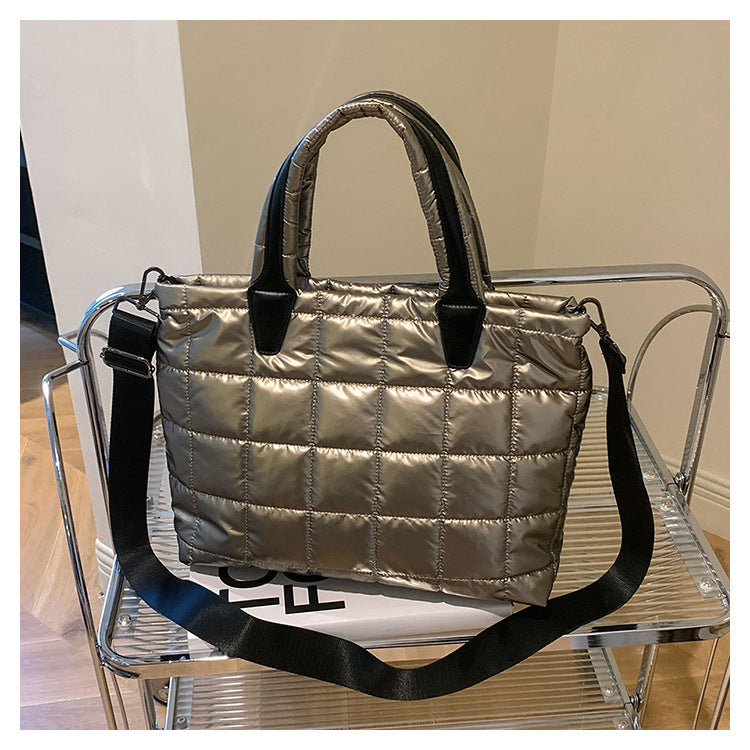 Large Capacity Women's Shoulder Crossbody Cotton Jacket Bag