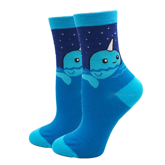 Women's Casual Fashion Simple Jacquard Socks