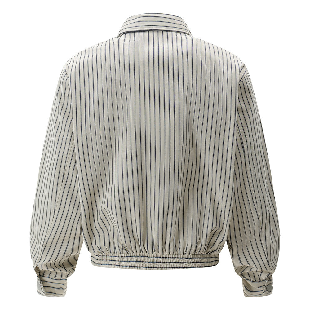 All-matching Turn-down Collar Long Sleeve Thin Jacket