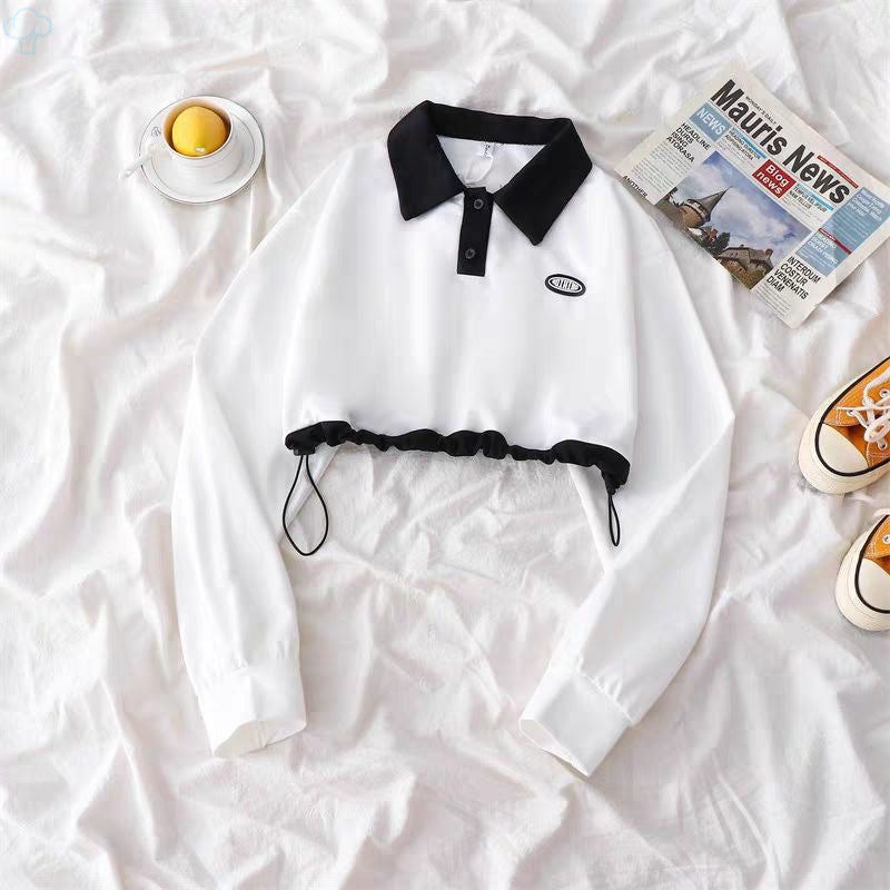 Student Waist Cropped Loose Top