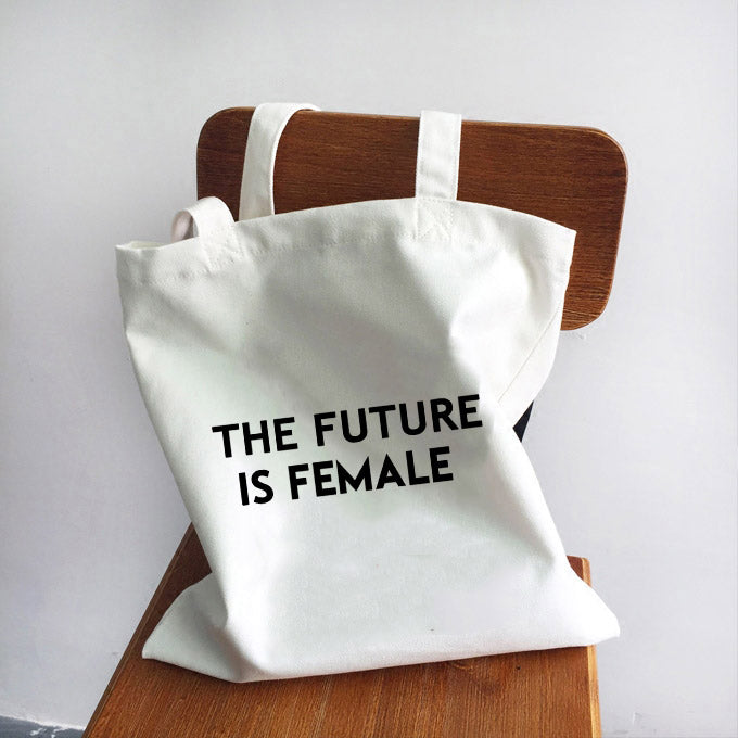 Girl Power Quotes Print Canvas Bag Shoulder