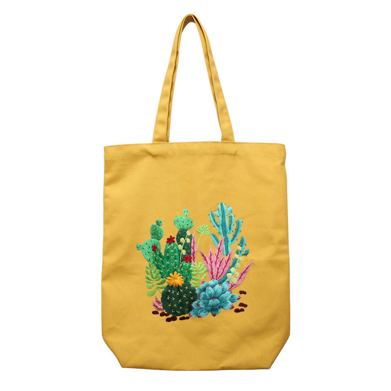 Embroidery Handmade Diy Material Canvas Shoulder Bag