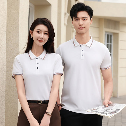 Ice-feeling Solona Color Matching Work Clothes Polo Shirt